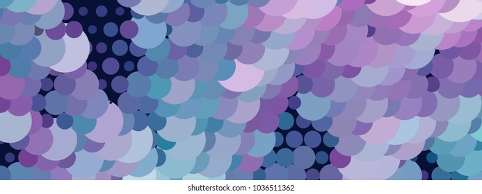 Abstract horizontal background. Spotted halftone effect. Dots, circles. Vector clip art