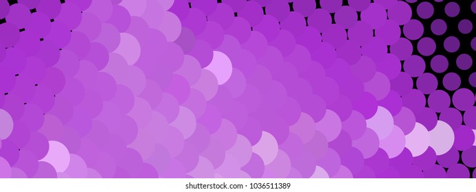 Abstract horizontal background. Spotted halftone effect. Dots, circles. Vector clip art