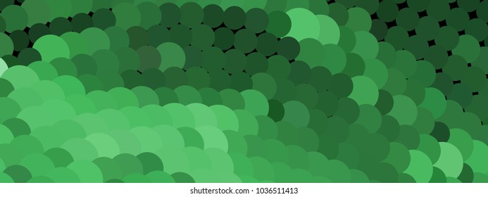 Abstract horizontal background. Spotted halftone effect. Dots, circles. Vector clip art