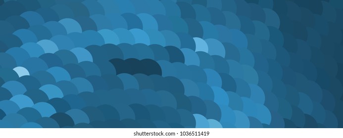 Abstract horizontal background. Spotted halftone effect. Dots, circles. Vector clip art
