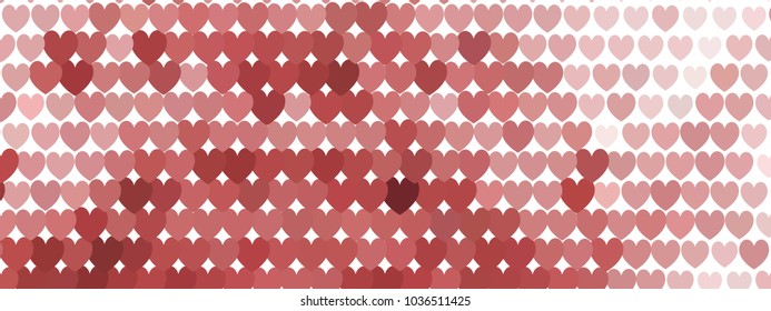 Abstract horizontal background. Spotted halftone effect. Dots, circles. Vector clip art