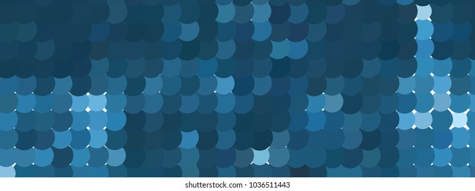 Abstract horizontal background. Spotted halftone effect. Dots, circles. Vector clip art