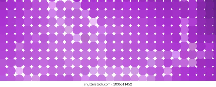 Abstract horizontal background. Spotted halftone effect. Dots, circles. Vector clip art