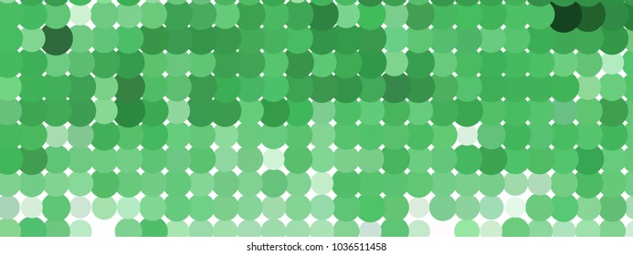 Abstract horizontal background. Spotted halftone effect. Dots, circles. Vector clip art