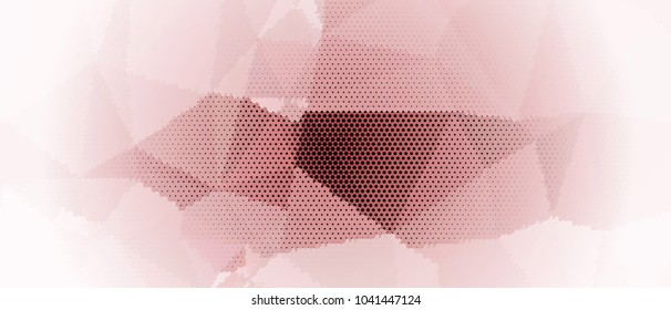 Abstract horizontal background. Spotted halftone effect. Dots, circles. Vector clip art
