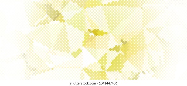 Abstract horizontal background. Spotted halftone effect. Dots, circles. Vector clip art