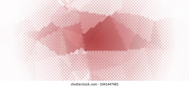 Abstract horizontal background. Spotted halftone effect. Dots, circles. Vector clip art