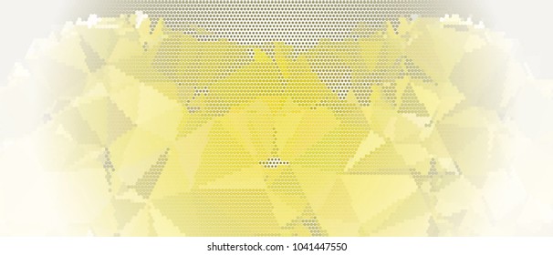 Abstract horizontal background. Spotted halftone effect. Dots, circles. Vector clip art