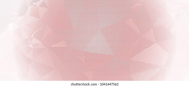 Abstract horizontal background. Spotted halftone effect. Dots, circles. Vector clip art