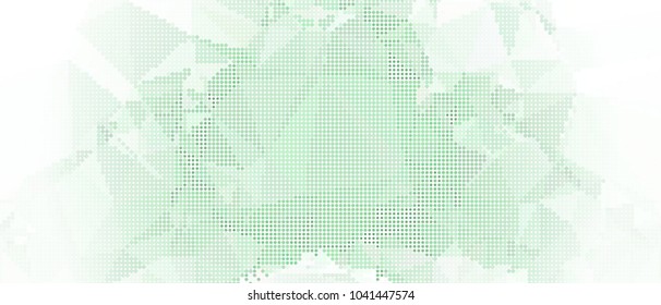 Abstract horizontal background. Spotted halftone effect. Dots, circles. Vector clip art