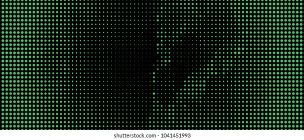 Abstract horizontal background. Spotted halftone effect. Dots, circles. Vector clip art