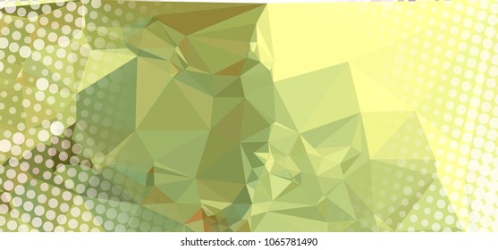 Abstract horizontal background. Spotted halftone effect. Dots, circles. Vector clip art