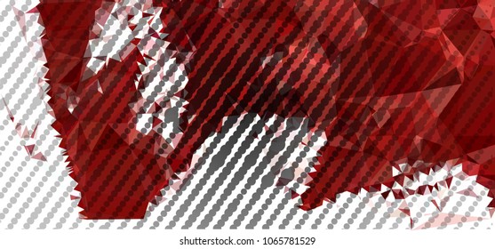 Abstract horizontal background. Spotted halftone effect. Dots, circles. Vector clip art