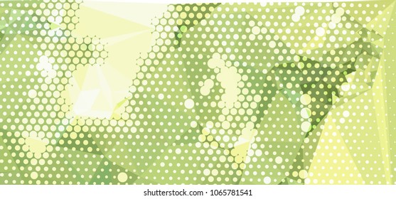 Abstract horizontal background. Spotted halftone effect. Dots, circles. Vector clip art