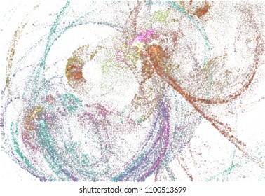 Abstract horizontal background. Spotted halftone effect. Dots, circles. Vector clip art