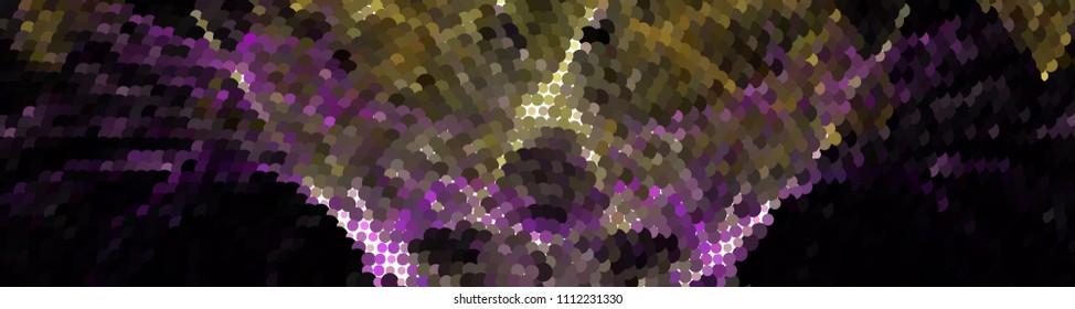 Abstract horizontal background. Spotted halftone effect. Dots, circles. Vector clip art