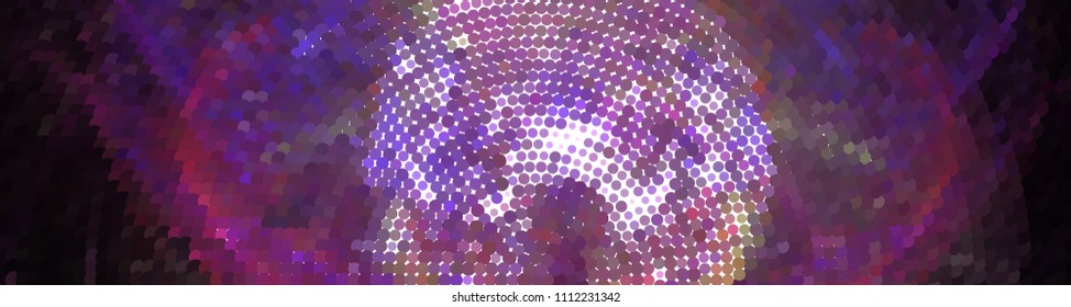 Abstract horizontal background. Spotted halftone effect. Dots, circles. Vector clip art