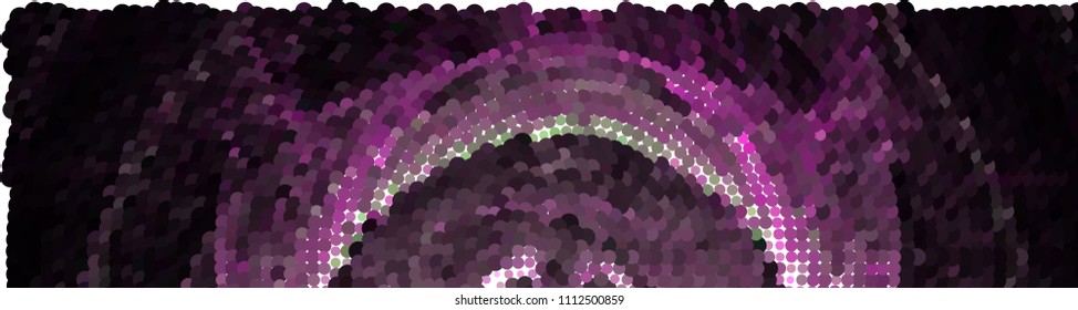 Abstract horizontal background. Spotted halftone effect. Dots, circles. Vector clip art