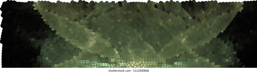 Abstract horizontal background. Spotted halftone effect. Dots, circles. Vector clip art
