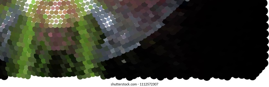 Abstract horizontal background. Spotted halftone effect. Dots, circles. Vector clip art