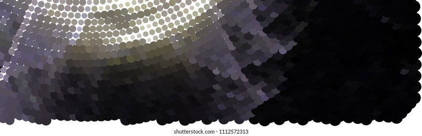 Abstract horizontal background. Spotted halftone effect. Dots, circles. Vector clip art