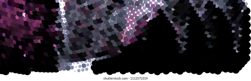 Abstract horizontal background. Spotted halftone effect. Dots, circles. Vector clip art