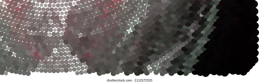 Abstract horizontal background. Spotted halftone effect. Dots, circles. Vector clip art