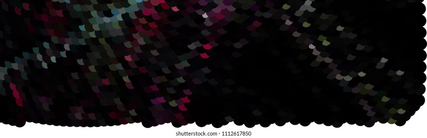 Abstract horizontal background. Spotted halftone effect. Dots, circles. Vector clip art