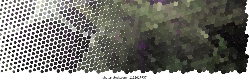 Abstract horizontal background. Spotted halftone effect. Dots, circles. Vector clip art