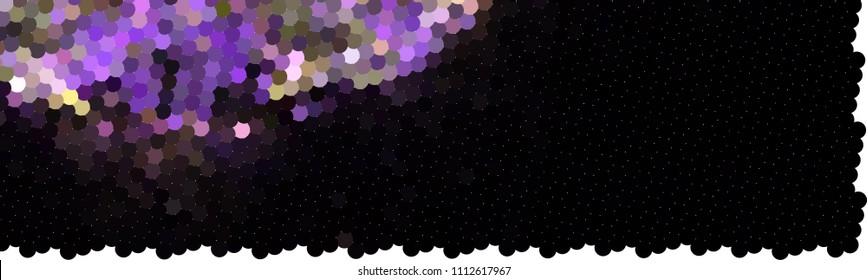 Abstract horizontal background. Spotted halftone effect. Dots, circles. Vector clip art