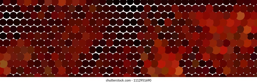 Abstract horizontal background. Spotted halftone effect. Dots, circles. Vector clip art
