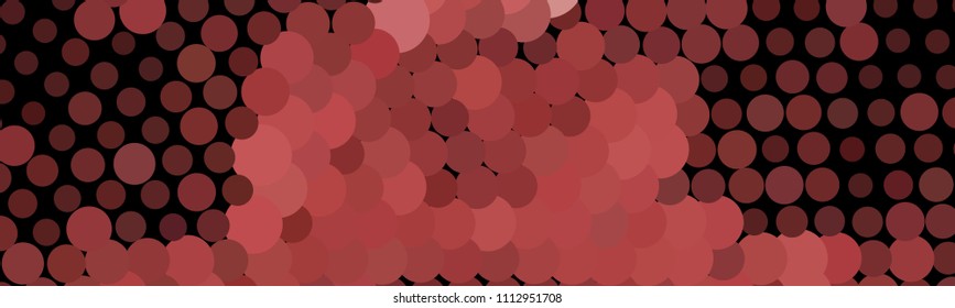 Abstract horizontal background. Spotted halftone effect. Dots, circles. Vector clip art