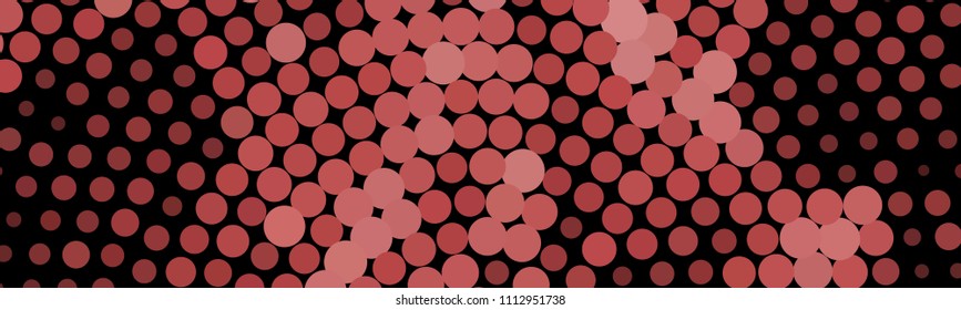 Abstract horizontal background. Spotted halftone effect. Dots, circles. Vector clip art