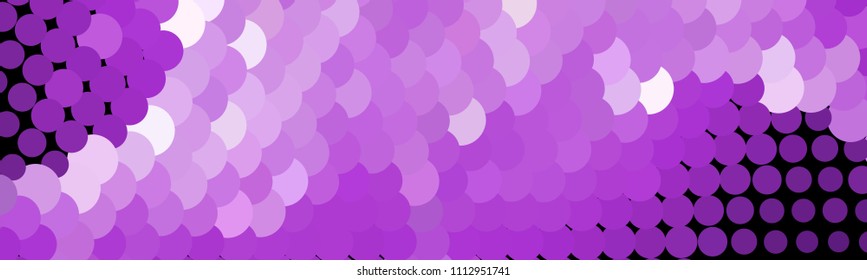 Abstract horizontal background. Spotted halftone effect. Dots, circles. Vector clip art