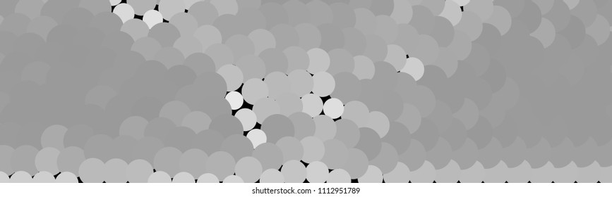 Abstract horizontal background. Spotted halftone effect. Dots, circles. Vector clip art