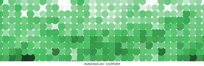 Abstract horizontal background. Spotted halftone effect. Dots, circles. Vector clip art