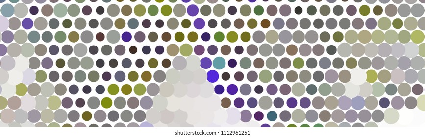 Abstract horizontal background. Spotted halftone effect. Dots, circles. Vector clip art
