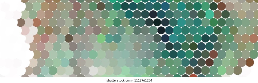 Abstract horizontal background. Spotted halftone effect. Dots, circles. Vector clip art