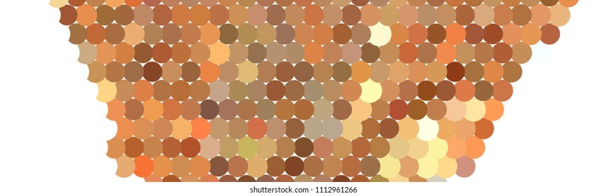 Abstract horizontal background. Spotted halftone effect. Dots, circles. Vector clip art