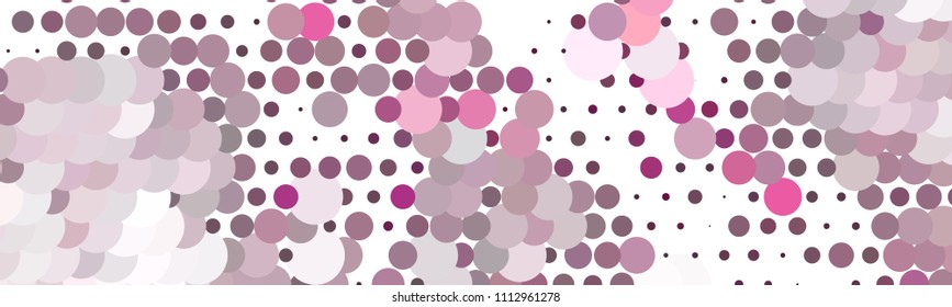 Abstract horizontal background. Spotted halftone effect. Dots, circles. Vector clip art