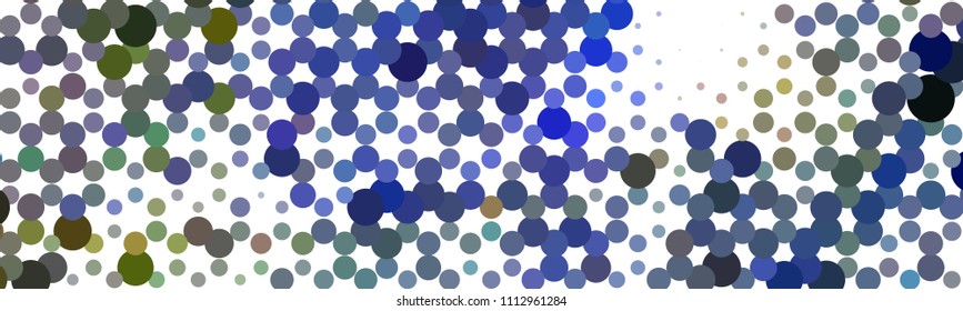 Abstract horizontal background. Spotted halftone effect. Dots, circles. Vector clip art