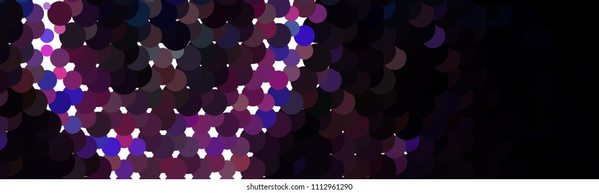 Abstract horizontal background. Spotted halftone effect. Dots, circles. Vector clip art
