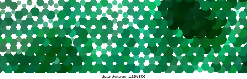 Abstract horizontal background. Spotted halftone effect. Dots, circles. Vector clip art