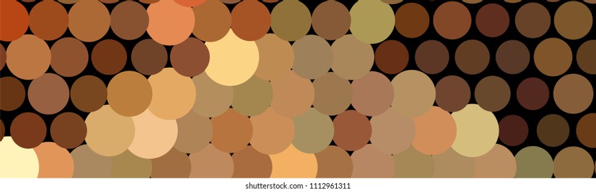 Abstract horizontal background. Spotted halftone effect. Dots, circles. Vector clip art