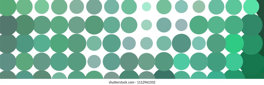 Abstract horizontal background. Spotted halftone effect. Dots, circles. Vector clip art