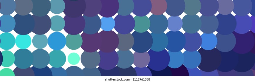 Abstract horizontal background. Spotted halftone effect. Dots, circles. Vector clip art