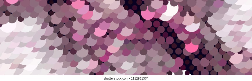 Abstract horizontal background. Spotted halftone effect. Dots, circles. Vector clip art