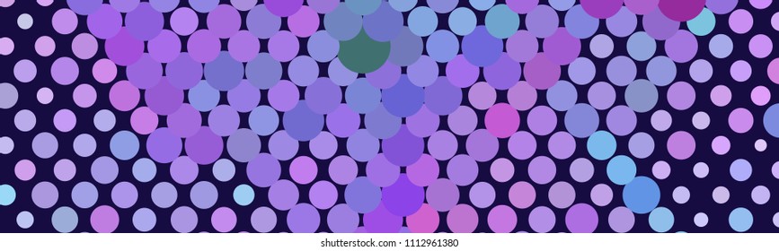 Abstract horizontal background. Spotted halftone effect. Dots, circles. Vector clip art