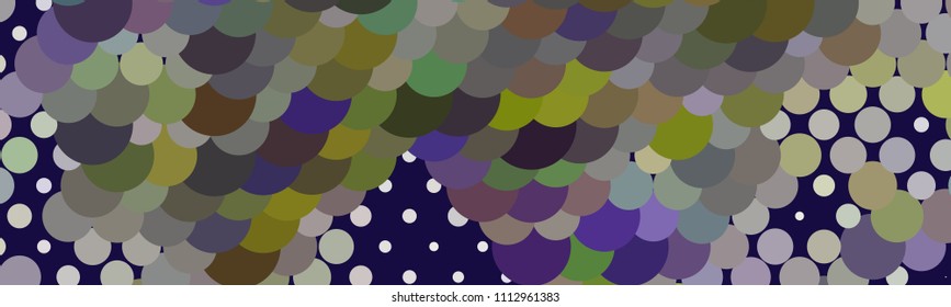Abstract horizontal background. Spotted halftone effect. Dots, circles. Vector clip art