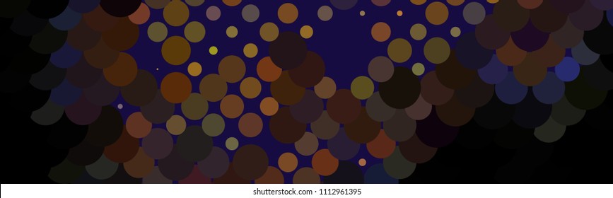 Abstract horizontal background. Spotted halftone effect. Dots, circles. Vector clip art